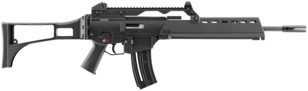 HK 81000995 G36  22 LR 10+1 18.13" Black Barrel w/Flash Suppressor, Black Receiver w/Picatinny Rail, Black Folding Synthetic Stock, Black Polymer Grip — view 1