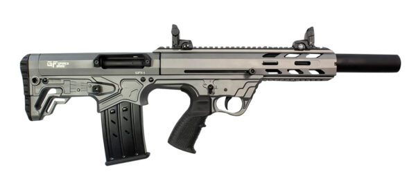 Gforce Arms GFY11220TG GFY-1 USA 12 Gauge Semi-Auto 3" 5+1 18.50" Black Threaded Barrel, Tactical Gray Cerakote Aluminum Receiver w/Picatinny Rail, Gray Bullpup Polymer Stock, Polymer Grip — view 1