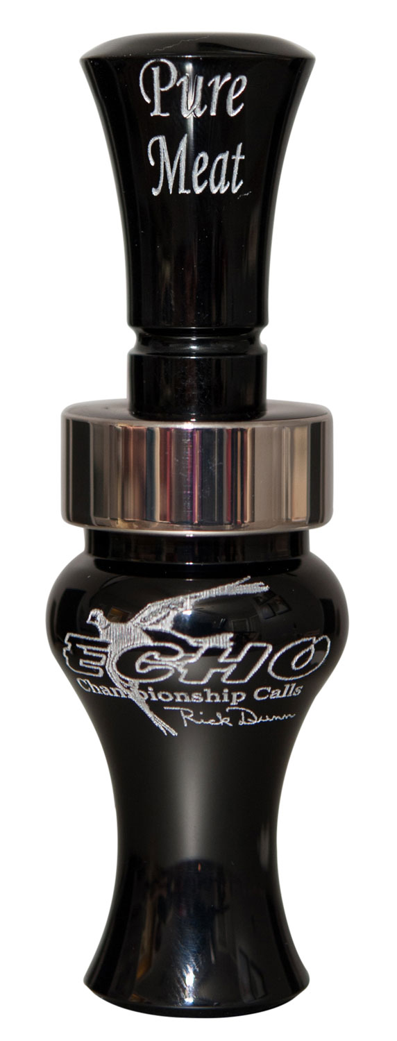 Echo Calls 79019 Pure Meat  Open Call Double Reed Mallard Sounds Attracts Ducks Black Acrylic — view 1