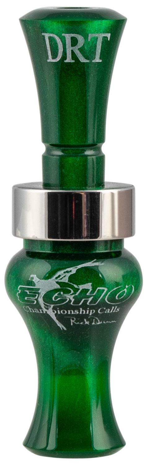 Echo Calls 79021 Timber  Double Reed Mallard Hen Sounds Attracts Ducks Green Pearl Acrylic — view 1