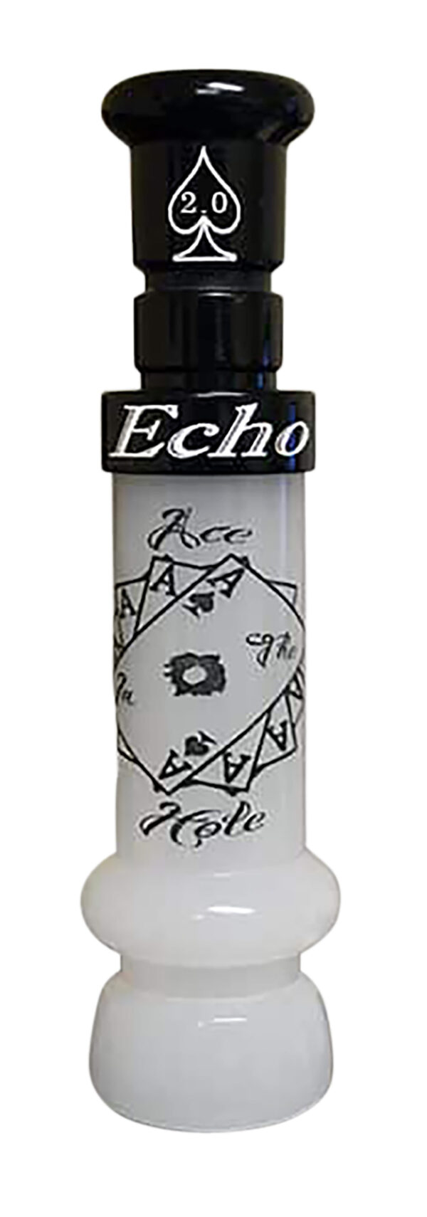 Echo Calls 90023 Ace in The Hole  Open Call Single Reed Mallard Sounds Attracts Ducks Black/Pearl Acrylic — view 1