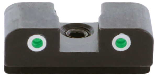 AmeriGlo XD191R Tritium Rear Sight for Springfield XD/Hellcat  Green Tritium White Outline Rear — view 1