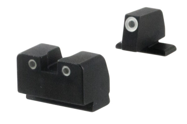AmeriGlo SG181 Optic Compatible Sight for Sig Sauer  Tall Suppressor Green Tritium White Outline Front Sight-Green Tritium White Outline Rear Sight — view 1