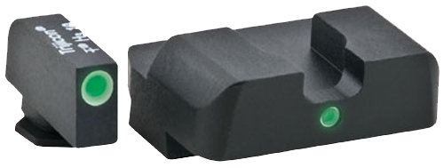 AmeriGlo GL102 i-Dot Sight  Set for Glock  Green Tritium White Outline Front Sight-Green Tritium Rear Sight — view 1