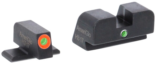 AmeriGlo SG201 i-Dot Sight Set for SIG Sauer  Green Tritium Orange Outline Front Sight-Green Tritium Rear Sight — view 1