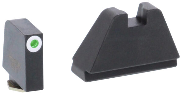 AmeriGlo GL482 Optic Compatible Sight Set for Glock  5XL Tall Green Tritium White Outline Front Sight-Black Rear Sight — view 1