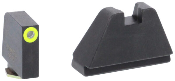 AmeriGlo GL682 Optic Compatible Sight Set for Glock  5XL Tall Green Tritium LumiGreen Outline Front Sight-Black Rear Sight — view 1