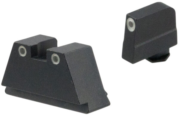 AmeriGlo GL349 Optic Compatible Sight Set for Glock  3XL Tall Green Tritium White Outline Front Sight-Green Tritium White Outline Rear Sight — view 1