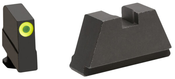 AmeriGlo GL691 Optic Compatible Sight Set for Glock  3XL Tall Green Tritium Lumigreen Outline Front Sight-Black Rear Sight — view 1