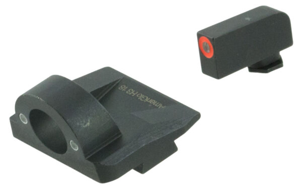 AmeriGlo GL5225 Ghost Ring Sight Set for Glock  Green Tritium Orange Outline Front Sight-Green Tritium Rear Sight — view 1