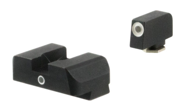 AmeriGlo GL5101 i-Dot Sight  Set for Glock  Green Tritium White Outline Front Sight-Green Tritium Rear Sight — view 1