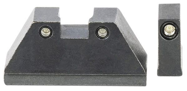 AmeriGlo GL813 Optic Compatible Sight Set for Glock  XL Tall Green Tritium Black Outline Front Sight-Green Tritium Black Outline Rear Sight — view 1