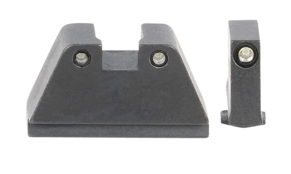 AmeriGlo GL814 Optic Compatible Sight Set for Glock  2XL Tall Green Tritium Black Outline Front Sight-Green Tritium Black Outline Rear Sight — view 1