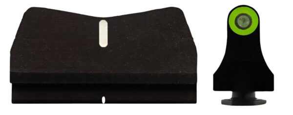 XS Sights GL0015P4G DXT2 Standard Dot  Green/White Tritium Front/Black/White Rear/Black Frame, Compatible w/ Glock 17/19, Front Post/Rear Dovetail Mount — view 1