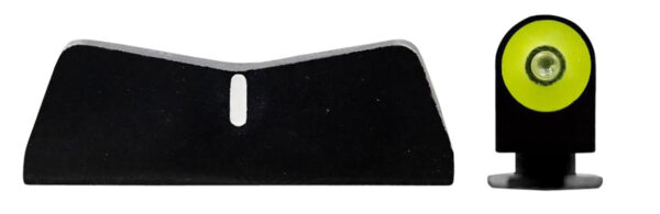 XS Sights GL0009P3Y DXT2 Big Dot Night Sights fits Glock  Black | Green Tritium Yellow Outline Front Sight White Stripe  Rear Sight — view 1