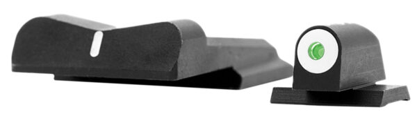 XS Sights SW0019S3 DXW Big Dot Night Sights-Smith & Wesson  Black | Green Tritium White Outline Front Sight White Stripe  Rear Sight — view 1