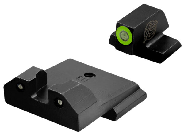 XS Sights SWR033S6G R3D Night Sights- Smith & Wesson  Black | Green Tritium Green  Outline Front Sight Green Tritium  Rear Sight — view 1