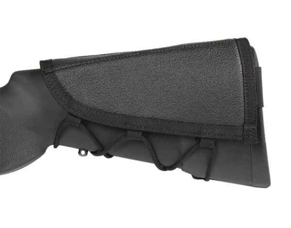 Blackhawk 90CP02BK Ammo Cheek Pad  Black Nylon 5rd Rifle Buttstock Mount — view 1