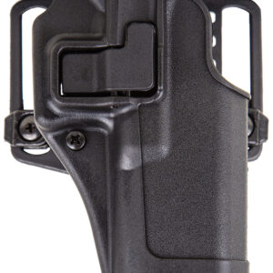 Blackhawk 410502BKL Serpa CQC  OWB Size 02 Matte Black Polymer Belt Loop/Paddle Compatible w/Glock 19/23/32/36/45  Left Hand