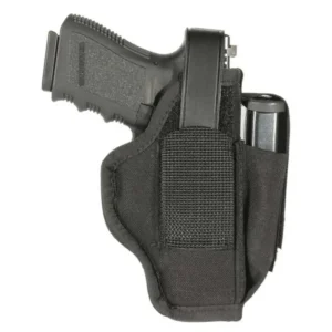 BLACKHAWK W/MAG POUCH BLK HOLSTER 4.5-5" LG AUT AMB