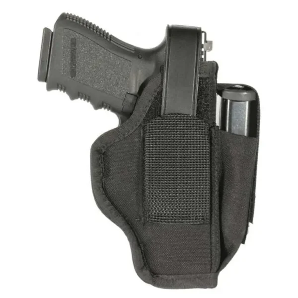 BLACKHAWK W/MAG POUCH BLK HOLSTER 4.5-5" LG AUT AMB — view 1