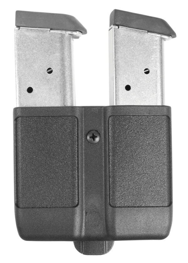Blackhawk 410510PBK Double Mag Case  Black Polymer Belt Clip Compatible w/ Single Stack 9mm/10mm/40/45/357 — view 1