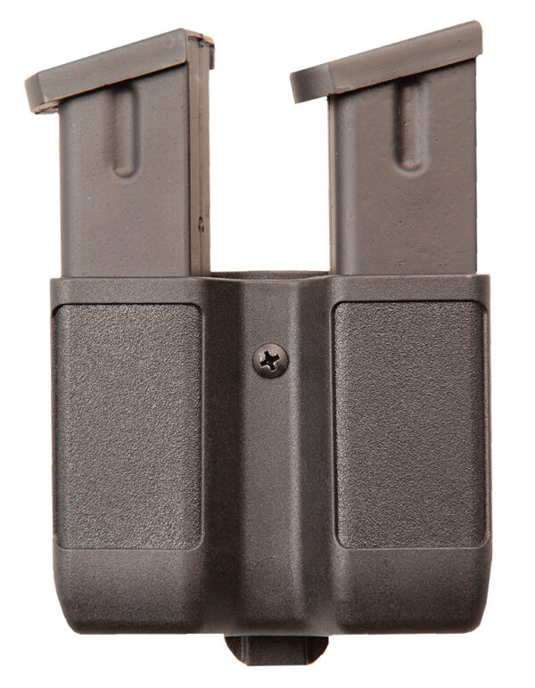 Blackhawk 410610PBK Double Mag Case  Black Polymer Belt Clip Compatible w/ Double Stack 9mm/10mm/40/45/357 — view 1