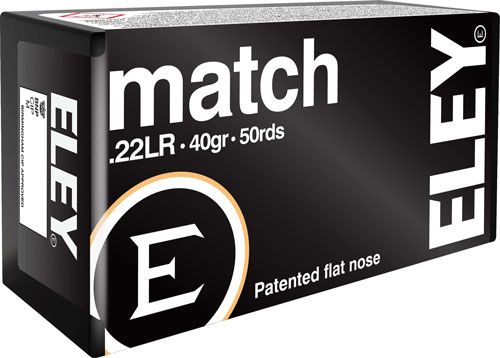 ELEY MATCH 22LR 40GR EPS - 50RD 100BX/CS — view 1