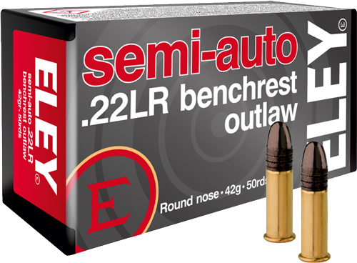 ELEY OUTLAW SEMIAUTO BENCHREST - 22LR 42GR 50RD 100BX/CS — view 1