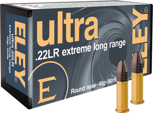 ELEY ULTRA EXTREME LONG RANGE - 22LR 40GR RN 50RD 100BX/CS — view 1