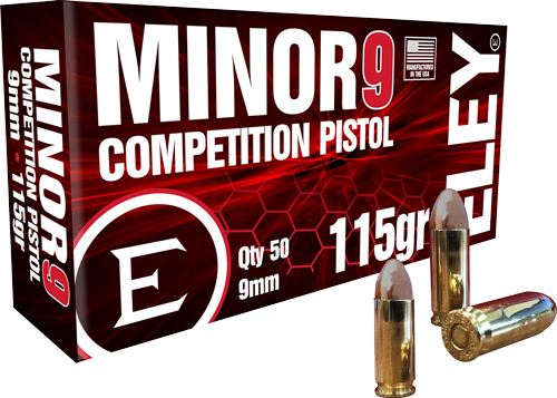 ELEY MINOR 9 COMPETITION 9MM - 115GR FMJ 50RD 20BX/CS — view 1