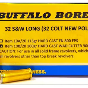 Buffalo Bore Ammunition 3G20 Buffalo-Barnes Strictly Business 45Colt +P 225gr Barnes VOR-TX XPB Lead Free 20 Per Box/12 Case