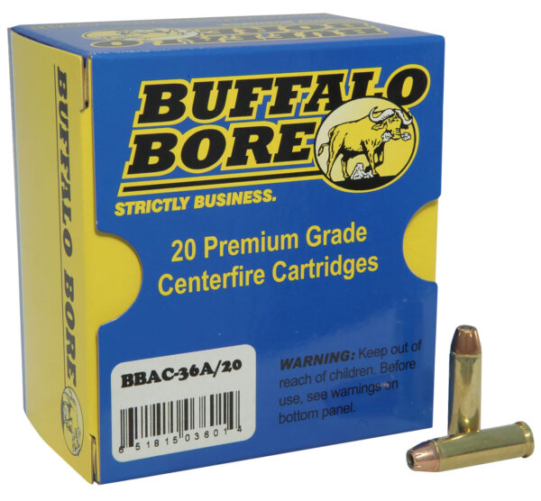 Buffalo Bore Ammunition 17A20 Heavy Strictly Business 35Rem 220gr Semi Jacketed Flat Point 20 Per Box/12 Case — view 1