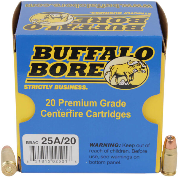 Buffalo Bore Ammunition 25A20 Heavy Strictly Business 357Sig 125gr Jacketed Hollow Point 20 Per Box/12 Case — view 1