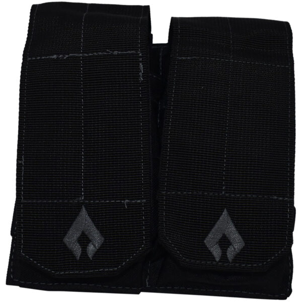 Advance Warrior Solutions AROTTMPBL Double Mag Pouch Open Top Black MOLLE — view 1