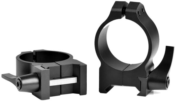 Warne 214LM Vertical Rings Maxima Matte Black 30mm Medium Quick Detach 0 MOA — view 1