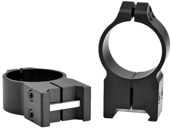 Warne 216M Vertical Rings Maxima Matte Black 30mm Extra High 0 MOA — view 1