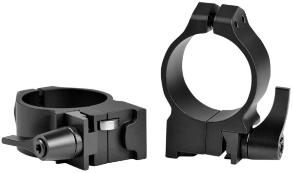 Warne 14RLM Maxima  Matte Black Steel 30mm Tube Medium 0 MOA, Fits Ruger No.1/Mini 14/Blackhawk — view 1