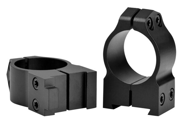 Warne 1BM Maxima  Matte Black Steel 1" Tube Medium Vertical Split Dovetail, 0 MOA Fits CZ 550 — view 1