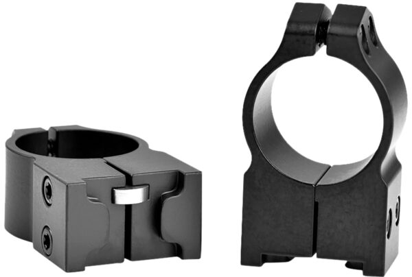 Warne 2R7M Maxima  Matte Black Steel 1" Tube High,  Fits Ruger M77/Hawkeye/Super Redhawk — view 1