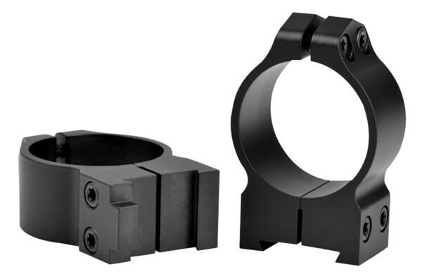 Warne 14BM Maxima  Matte Black Steel 30mm Tube Medium Vertical Split Dovetail, 0 MOA Fits CZ 550 — view 1