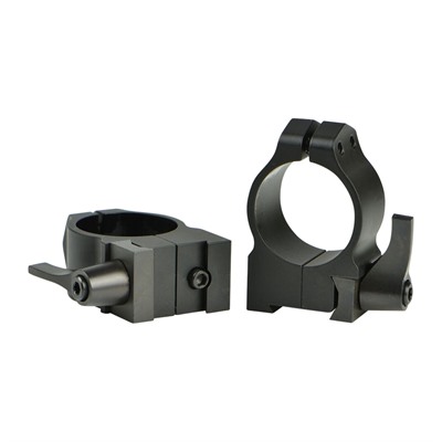 30MM MEDIUM (1.015'') QD 19MM DOVETAIL RINGS, BLACK — view 1