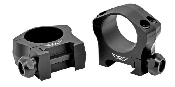 Warne 7200M Scope Rings Mountain Tech Matte Black 1" Low 0 MOA — view 1