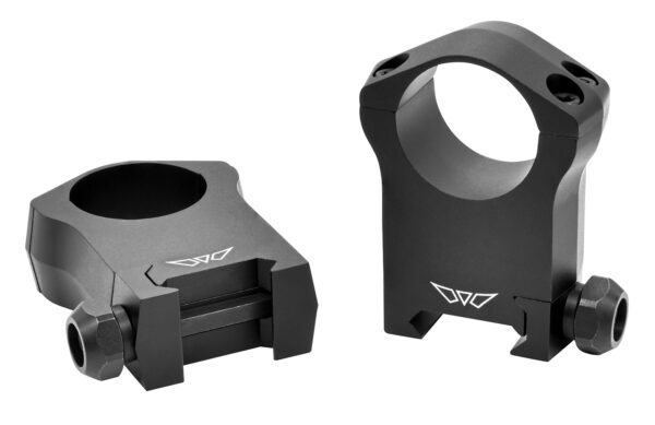 Warne 7204M Scope Rings Mountain Tech Matte Black 1" Ultra High 0 MOA — view 1