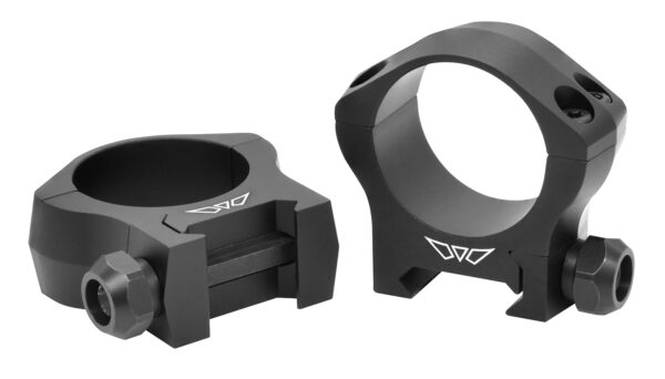 Warne 7213M Scope Rings Mountain Tech Matte Black 30mm Low 0 MOA — view 1