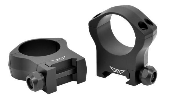 Warne 7215M Scope Rings Mountain Tech Matte Black 30mm High 0 MOA — view 1