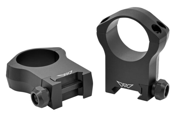 Warne 7217M Scope Rings Mountain Tech Matte Black 30mm Ultra High 0 MOA — view 1