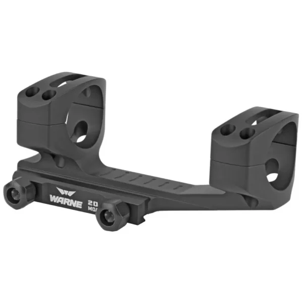 WARNE MSR LR FOR PIC RAIL EXTENDED SKELETONIZED 30MM MSR MOUNT BLACK 20MOA — view 1