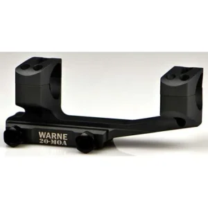 WARNE MSR LR FOR PIC RAIL EXTENDED SKELETONIZED 30MM MSR MOUNT BLACK 20MOA — view 3