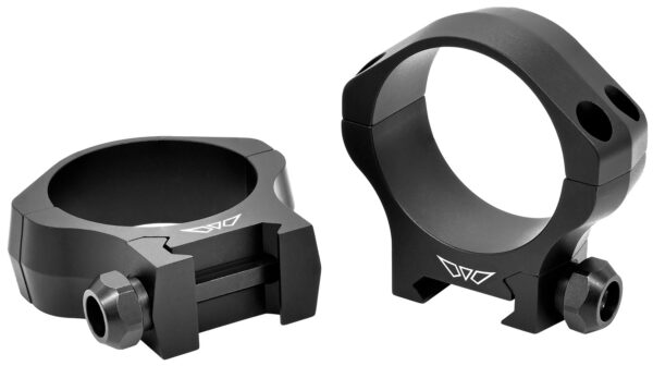 Warne 7250M Scope Rings Mountain Tech Matte Black 40mm Low 0 MOA — view 1